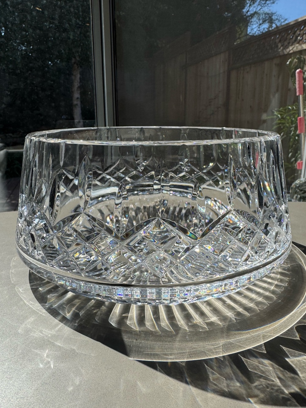 Waterford Lismore SAB8 Discontinued 8⅝” Salad Bowl Irish Crystal Signed